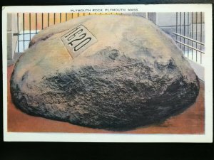 Vintage Postcard 1930-1945 Plymouth Rock, Plymouth, Massachusetts (MA)