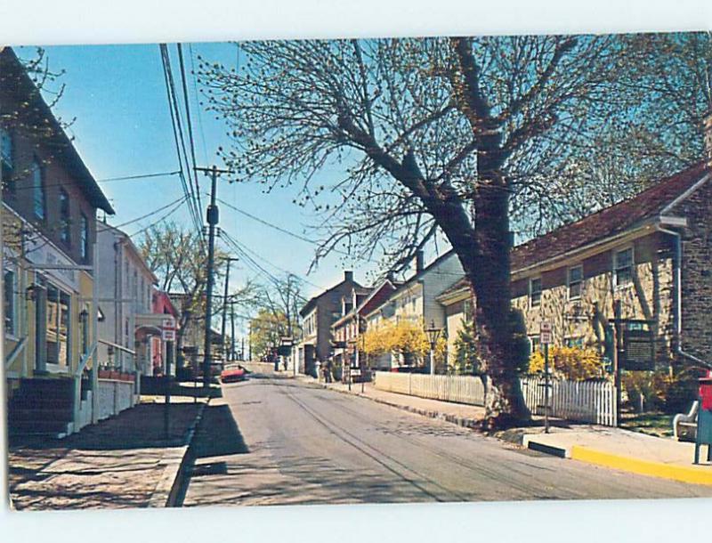 Pre-1980 STREET SCENE New Hope - By Doylestown & Levittown & Bethlehem PA G5085