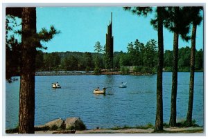 Stone Mountain Georgia Postcard The Bells Stone Mountain Lake View c1960 Vintage