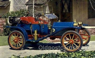 1910 hupmobile runabout non postcard backing, Antique Classic Car, Unused cre...