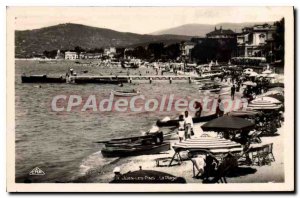 Old Postcard Juan Les Pins Beach