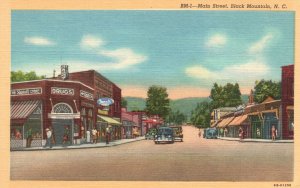 Vintage Postcard 1920's View of Main Street Black Mountain North Carolina N. C.