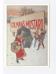 ad0273a - advert for Colman's mustard - children play - art postcard