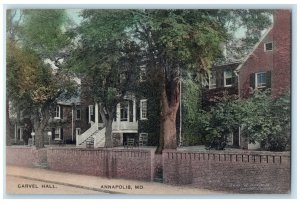 c1910 View of Carvel Hall Annapolis Maryland MD Antique Unposted Postcard