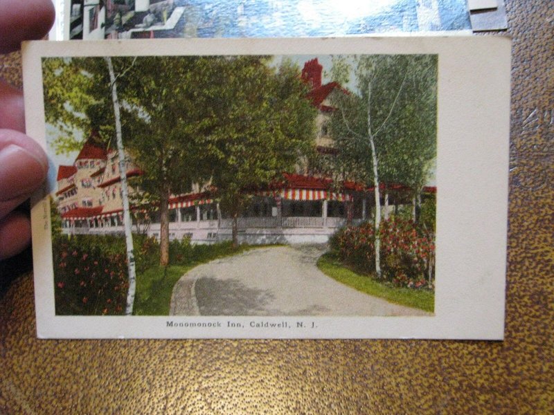 US Postcard Used Caldwell NJ Monomonock  Inn 1909 Postmark