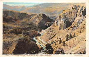 Gardiner Canyon from above Yellowstone Park, USA National Parks Unused 