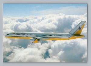 Aviation Airplane Postcard Royal Brunei Airlines Boeing 757-2M6 Midair AL1