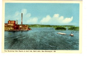 Reversing Falls Rapids at Slack Tide, Saint John, New Brunswick