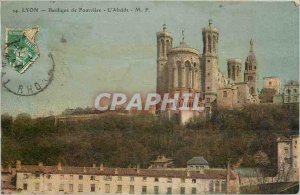 Old Postcard Lyon Basilica of Fourviere apse