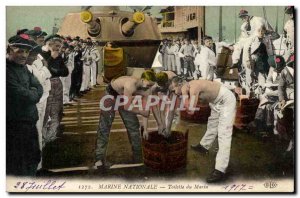 Old Postcard Boat War Navy sailor Toilet