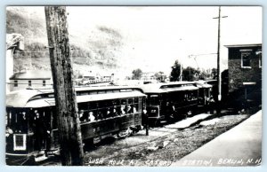 RPPC BERLIN, New Hampshire NH ~ Rush Hour CASCADE STATION 1965 Repro Postcard