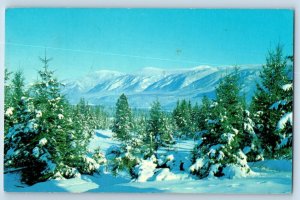 c1967 Barriere British Columbia BC Canada Postcard Winter North Thompson Valley