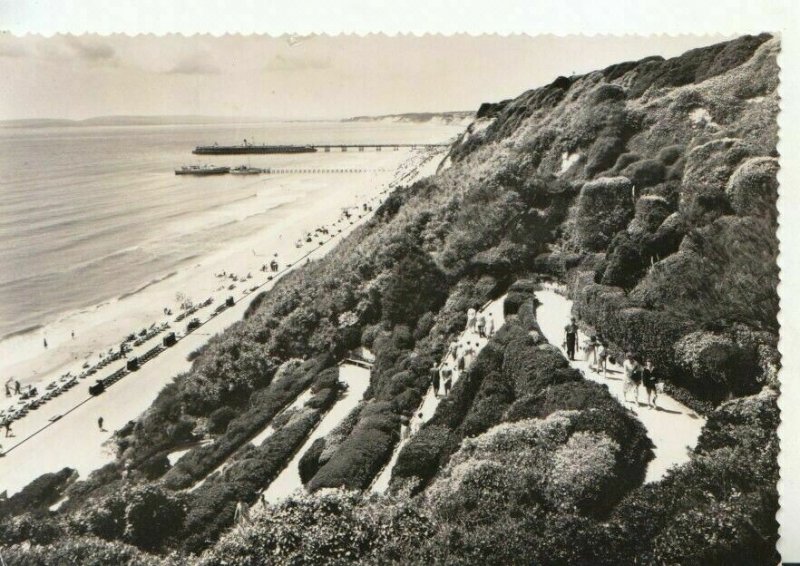 Dorset Postcard - Zig Zag Path - East Cliff - Bournemouth  - RP - TZ12343