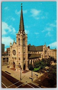 Postcard Cathedral of Holy Name North State & Superior Streets Chicago Illinois