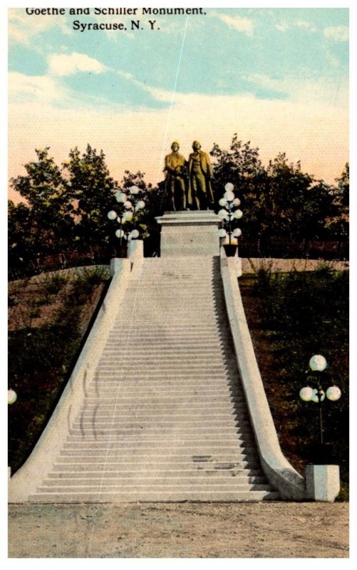 New York   Syracuse  Goethe and Schiller Monument