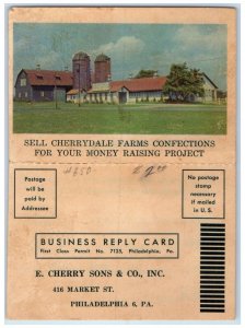 c1960 Cherrydale Confections Fold Out Candy Advertising Philadelphia PA Postcard