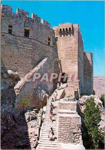 Modern Postcard Lindos Acropolis Entree