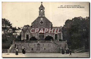 Old Postcard has Baule The Chapel of Our Lady of the Dunes