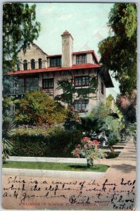 1908 Riverside, CA Mission Inn Hotel Litho Photo by WG MacFarlane Postcard A188