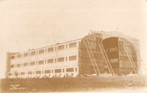 Airship Dirigible Hanger Rell ClementsJr Real Photo Postcard AA6431