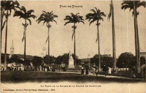 CPA Fort de France La Place de la Savane et la Statue MARTINIQUE (872279)