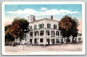 Stevens Hotel - Vergennes, Vermont - 1917 - Postcard