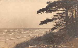 H29/ Sylvan Beach Michigan RPPC Postcard c1910 Beacon Light House  77