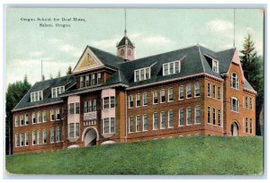 c1910 Oregon School Deaf Mutes Exterior Building Salem Oregon Vintage Postcard