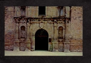 TX The Alamo Doorway San Antonio Texas Postcard