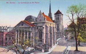 Switzerland Geneve La Cathedrale de St Pierre