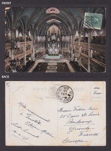 Postcard, CANADA, Montreal, Notre-Dame Basilica, Interior