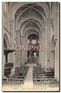 Old Postcard Poissy Eglise Notre Dame la Grande