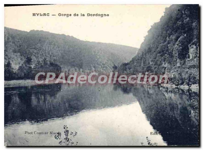 Postcard Old Eylac Gorge Dordogne