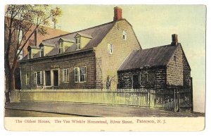 Van Winkle Homestead, Paterson, New Jersey Divided Back Postcard, Mailed 1911