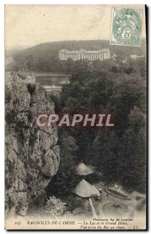 Old Postcard Bagnoles De L & # 39Orne Lake And The Grand Hotel View from the ...