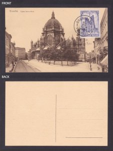 BELGIUM, Postcard, Brussels, Eglise Sainte-Marie