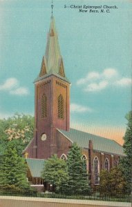 Postcard Christ Episcopal Church New Bern NC North Carolina