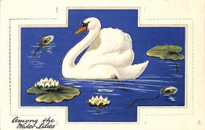 Raphael Tuck Platform Cutout Ellam Swan Postcard