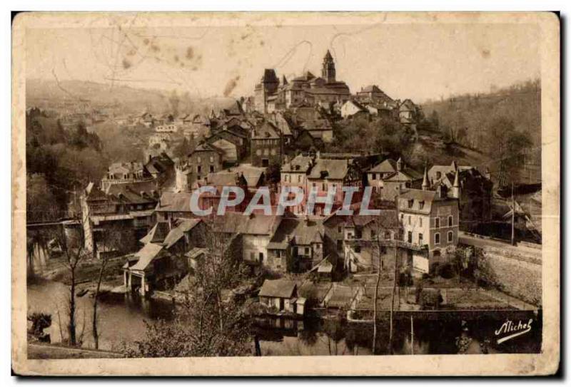 Old Postcard Uzerche Pearl Limousin Brive Toulouse Route de Paris General vie...