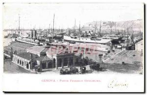 Italy - Italy - Genoa - Genoa - Ponte Federico Guglielmo - Old Postcard