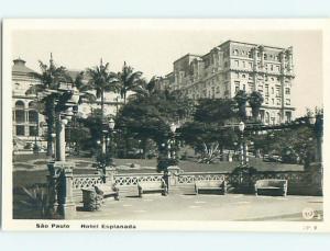 Old rppc ESPLANADA HOTEL Sao Paulo BRAZIL t3083