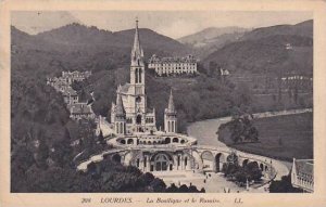 France Lourdes La Basilique et le Rosaire 1929