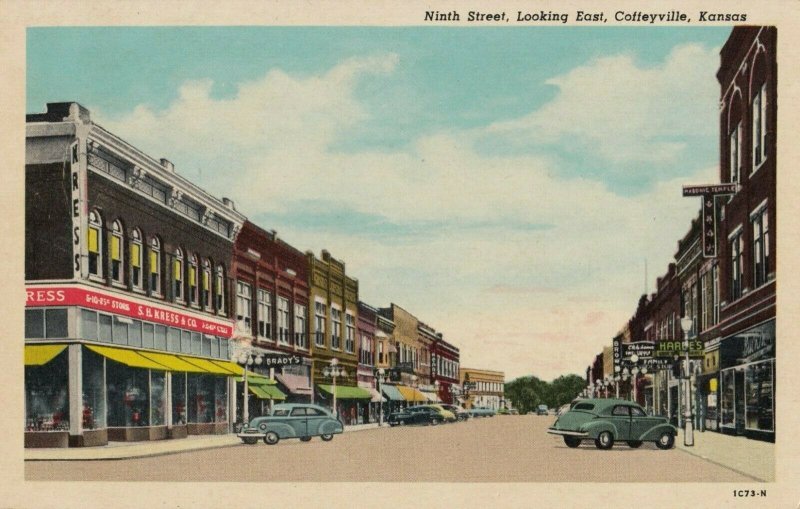 COFFEYVILLE , Kansas , 1910-30s ; Nineth Street