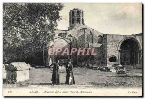 Old Postcard Arles Old church Saint Honorat Arlesiennes