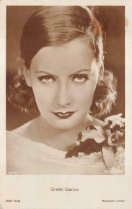 ACTRESS GRETA GARBO ROSS VERLAG 4526/3 ROMANIA STAMP POSTCARD 1930