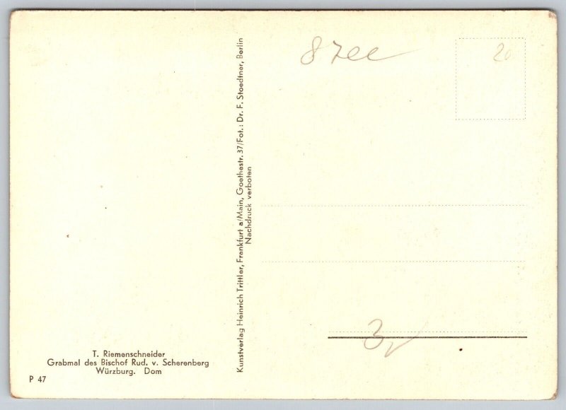 RPPC  Wurzburg Germany  Postcard