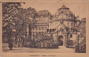 Germany Wiesbaden Theater mit Foyer 1920