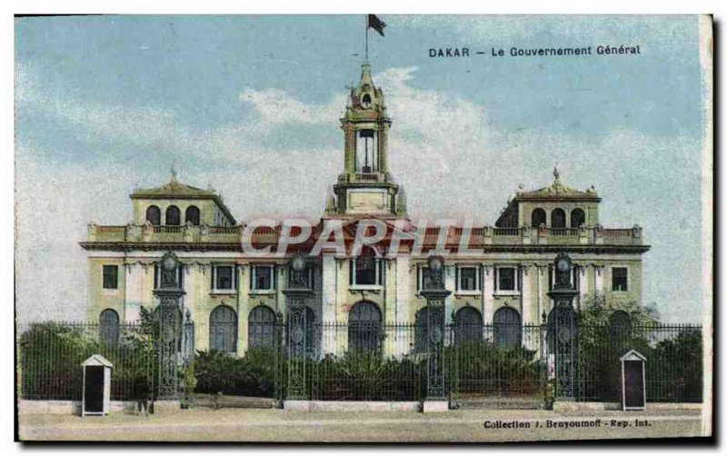 Old Postcard Dakar General Government