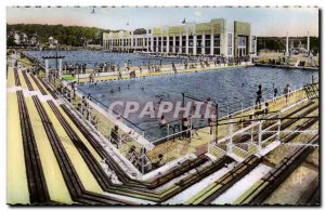 Old Postcard Toulouse Grande Municipal Pool View of & # 39ensemble two bathrooms