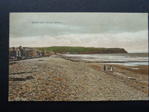 Wales Ceredigion BORTH Beach & Sands c1920s Postcard